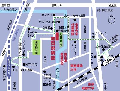 加賀倶楽部 周辺地図